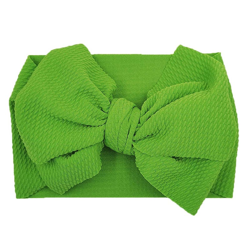 KIDOCHEESE Big Bows Baby Girl Headbands with Bows Elastics Nylon Hairbands Oversized Head Wraps Large Hair Bow Hair Accessories for Baby Girls Newborn Infant Toddlers Kids - Image 2